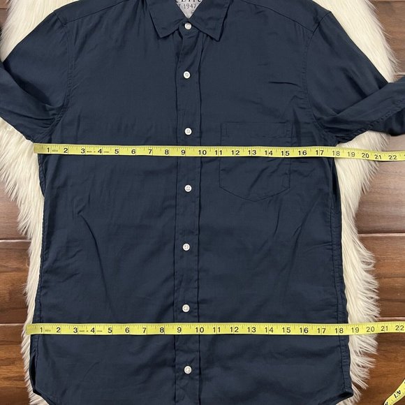 NEW Frank & Eileen Dark Blue Don Button Up Shirt - Picture 5 of 10